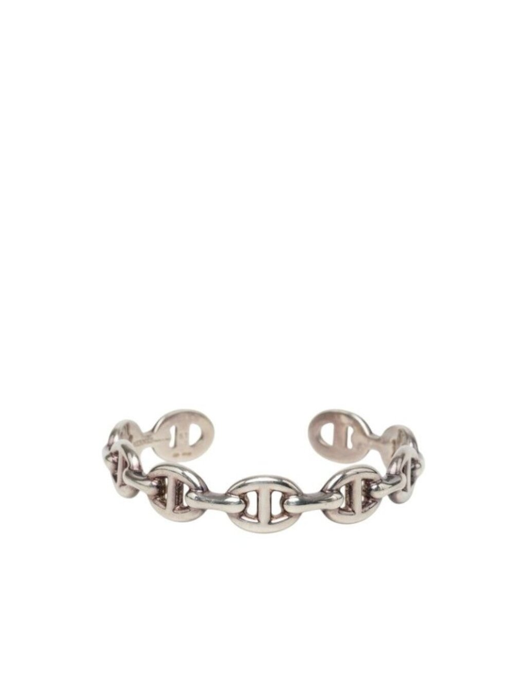 Hermes Chaine D'ancre ST Bangle Silver Bracelet